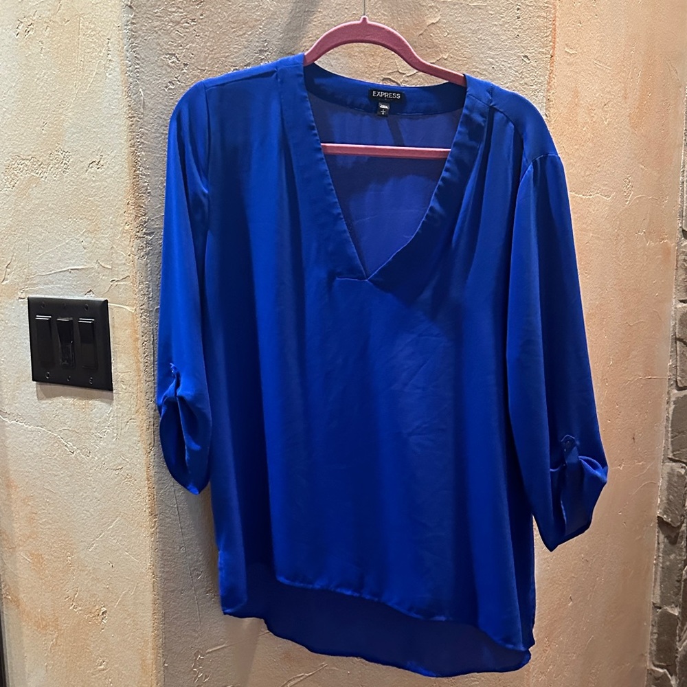 Express Women's Royal Blue Blouse